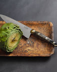 aura california buckeye and oro marble knife
