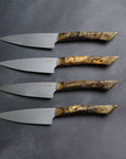 aura california aurochs steak knives with california buckeye hilt