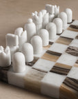 Onyx and Marble luxury chess set