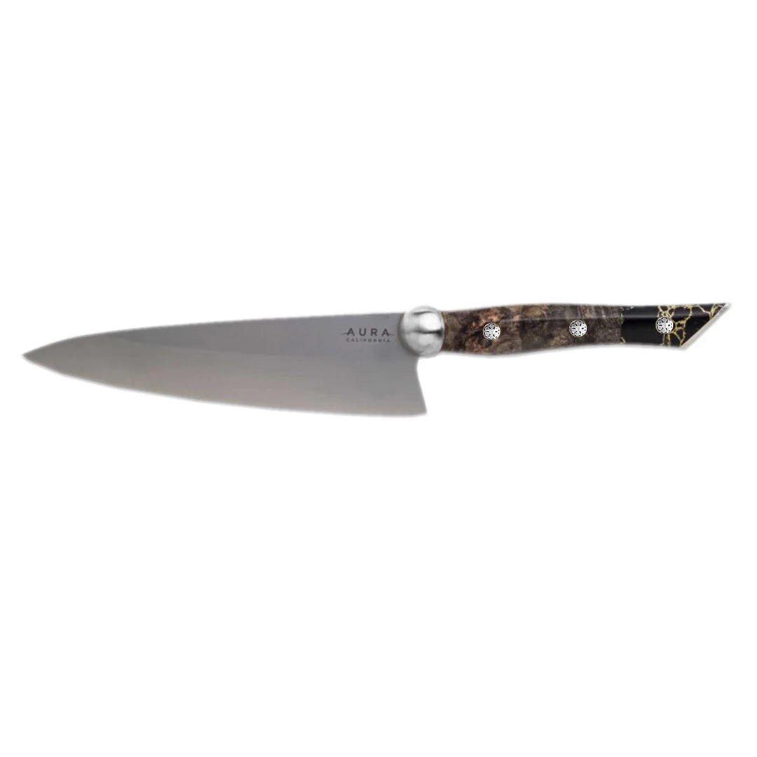 aura california buckeye and oro marble knife