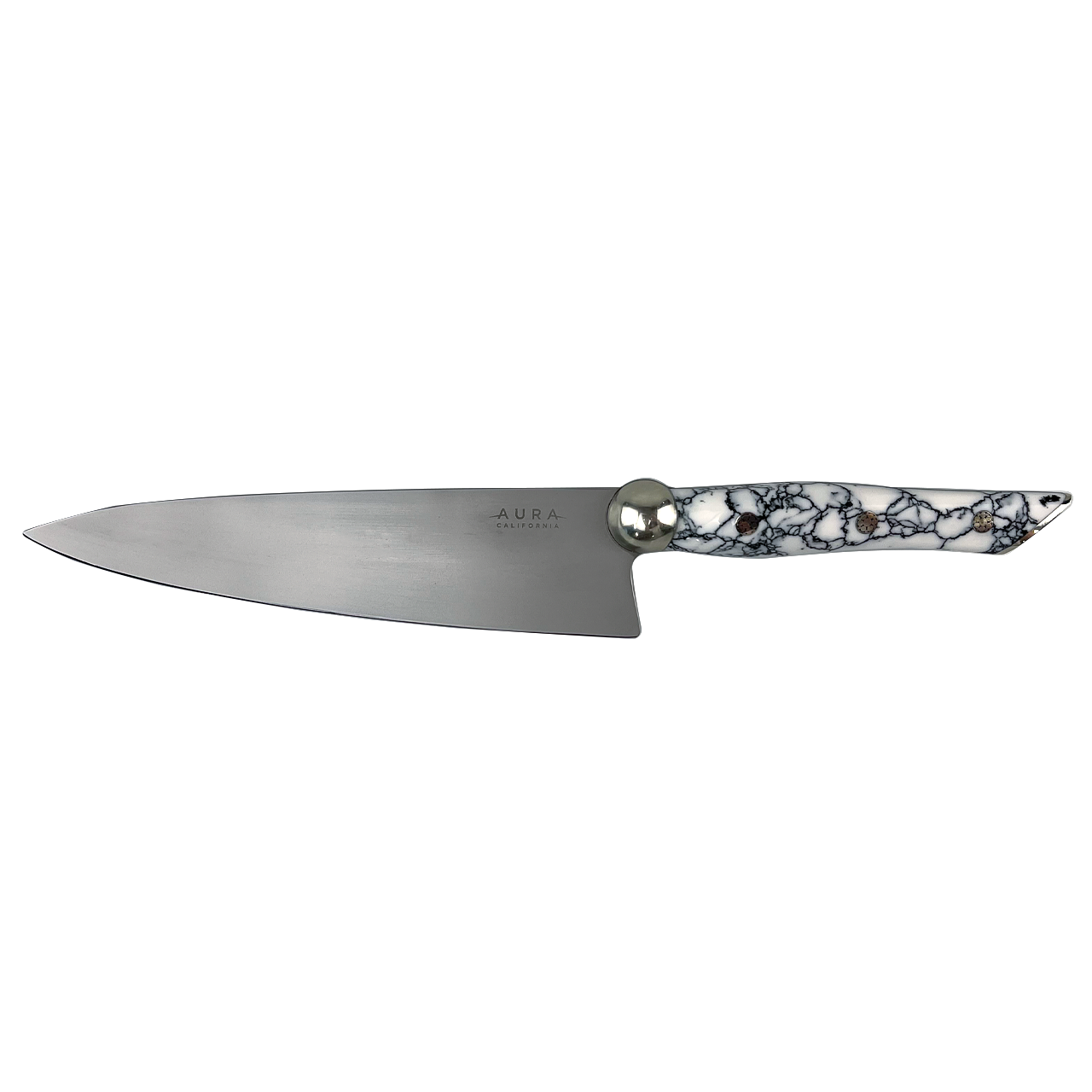 Aura California stone knife with marble