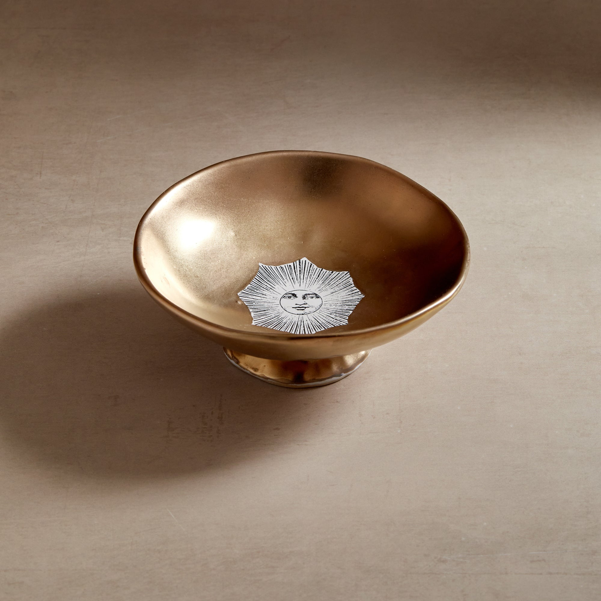 KUHN KERAMIK GOLD RAISED BOWL- SUN