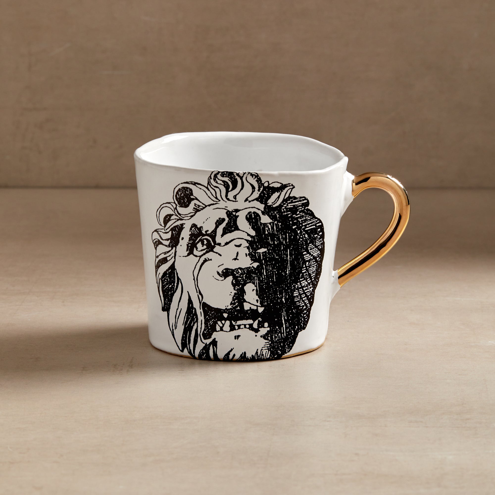 KUHN KERAMIK BIG COFFEE CUP- LION