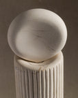 Atlas Totem Sculpture - Small / Cream Limestone
