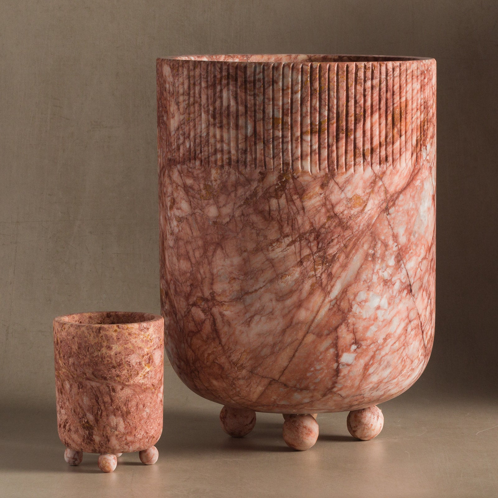 Ceres Stone Vessel - Rose Marble