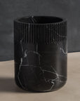 Julius Bottle and Utensil Holder - Black Marble
