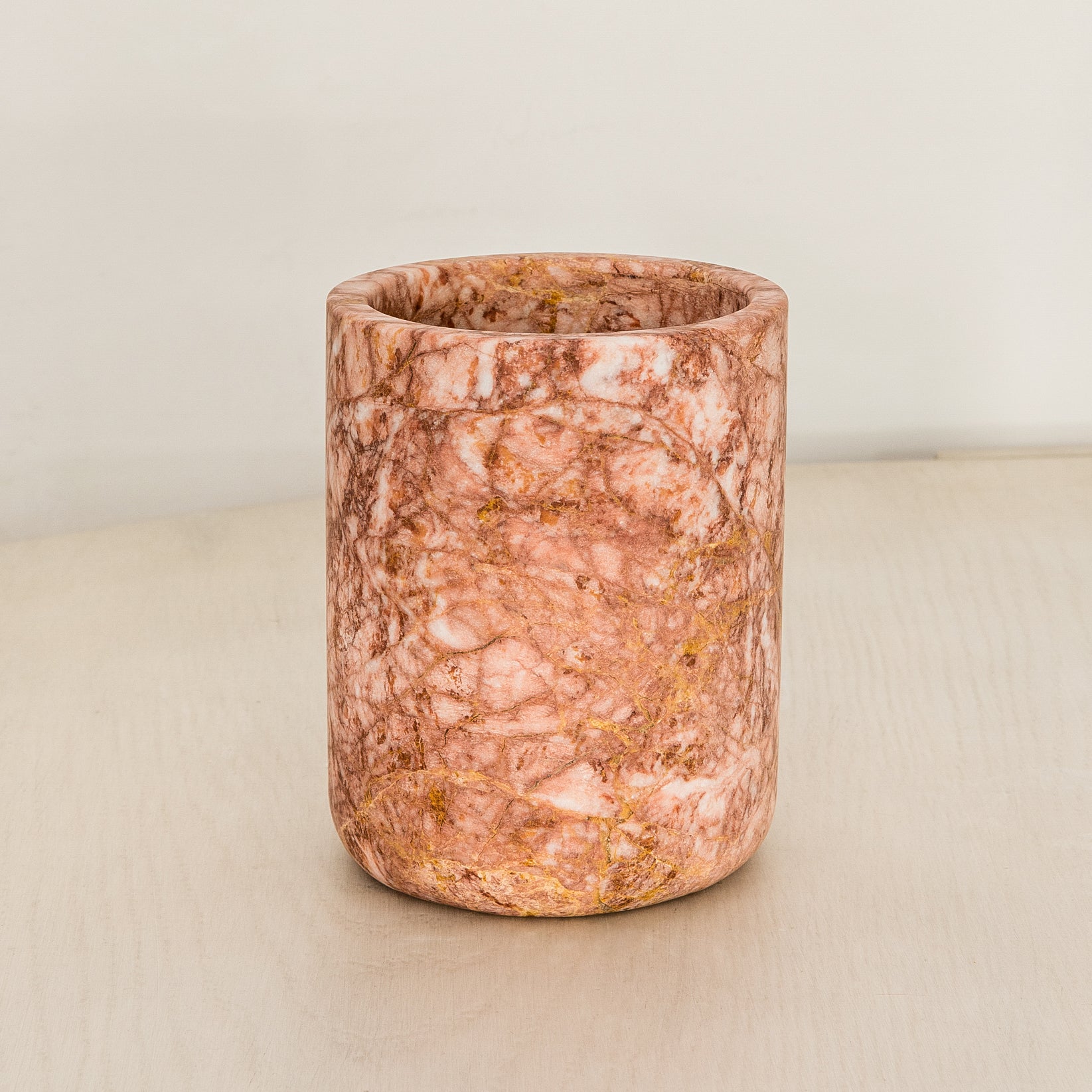 Julius Bottle and Utensil Holder - Rose Marble
