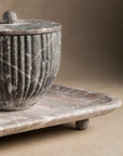 Livia Tray - Grey Marble