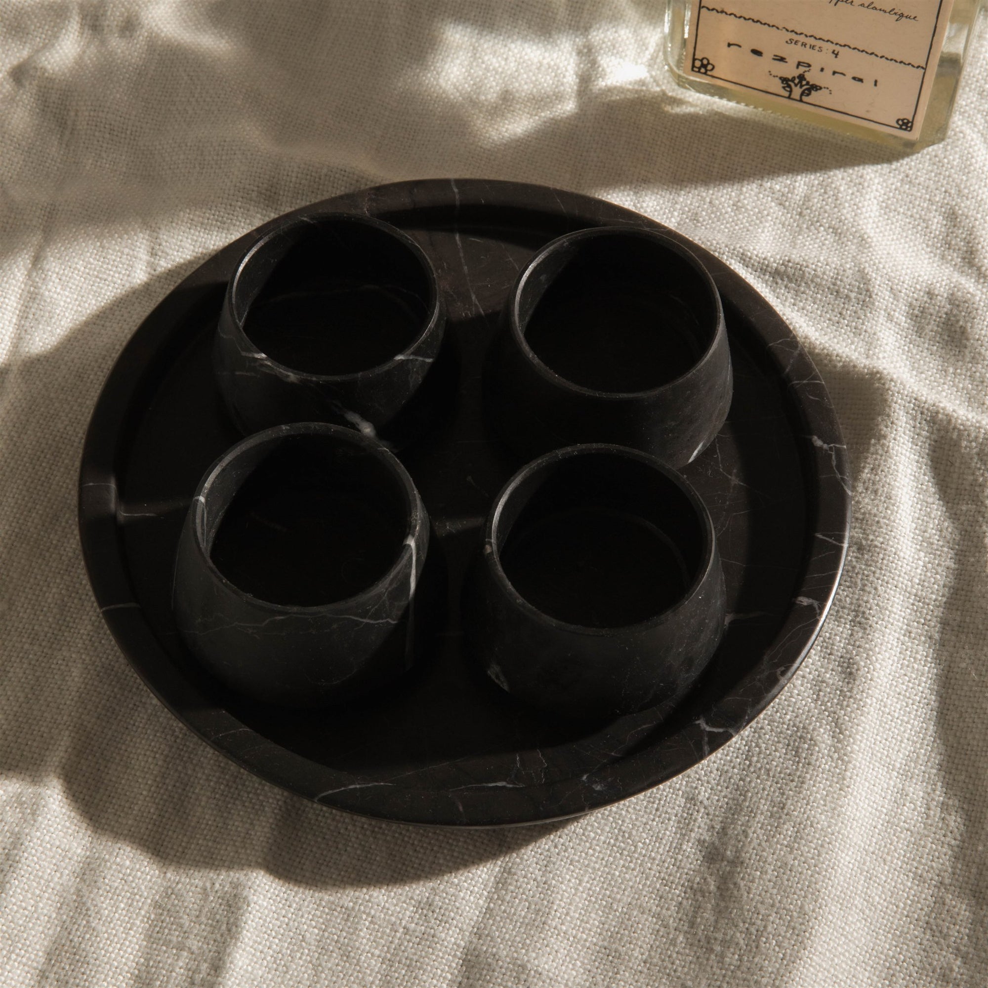 Sipping Glasses - Black Marble