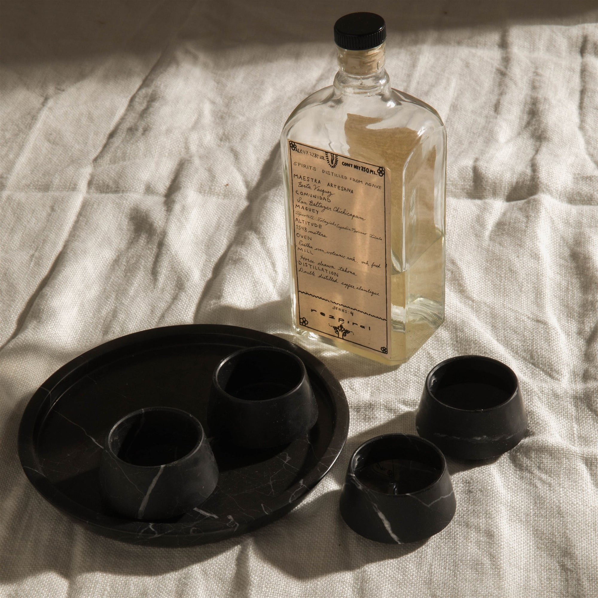 Sipping Glasses - Black Marble