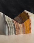 Bookstand holder made from green onyx stone