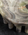 Luxury stone bowl made from green onyx