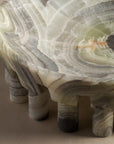 Luxury stone bowl made from green onyx