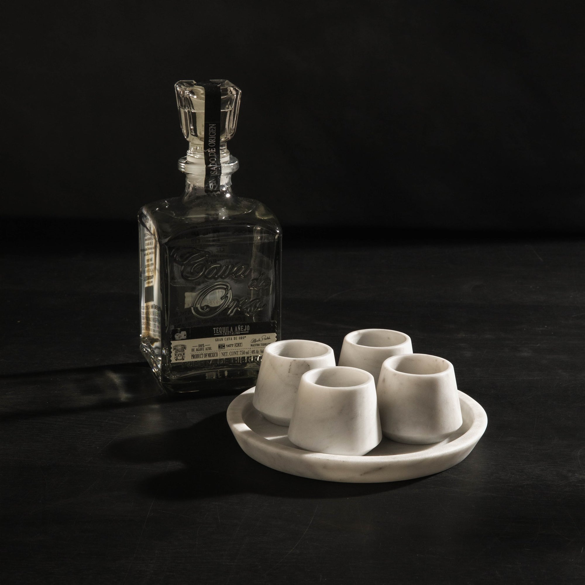 Sipping Glasses - White Marble