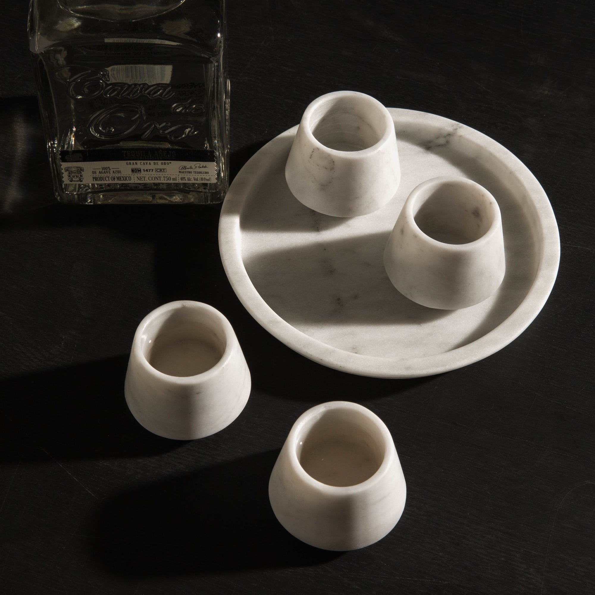 Sipping Glasses - White Marble