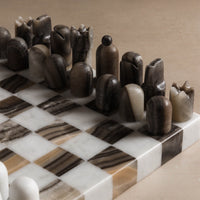 Onyx and Marble luxury chess set