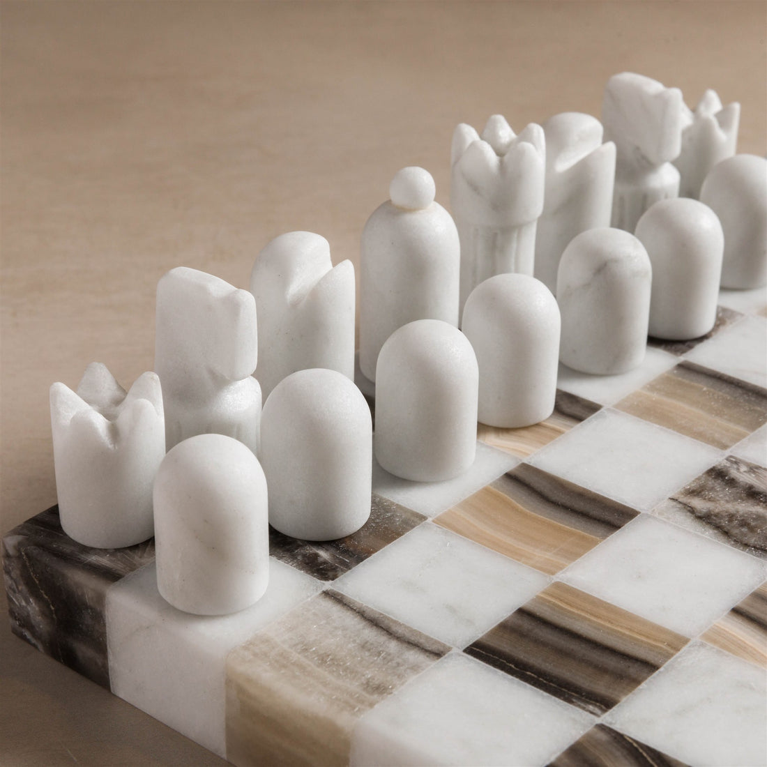 Onyx and Marble luxury chess set