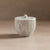 Small container with lid for bathroom or kitchen made from white marble