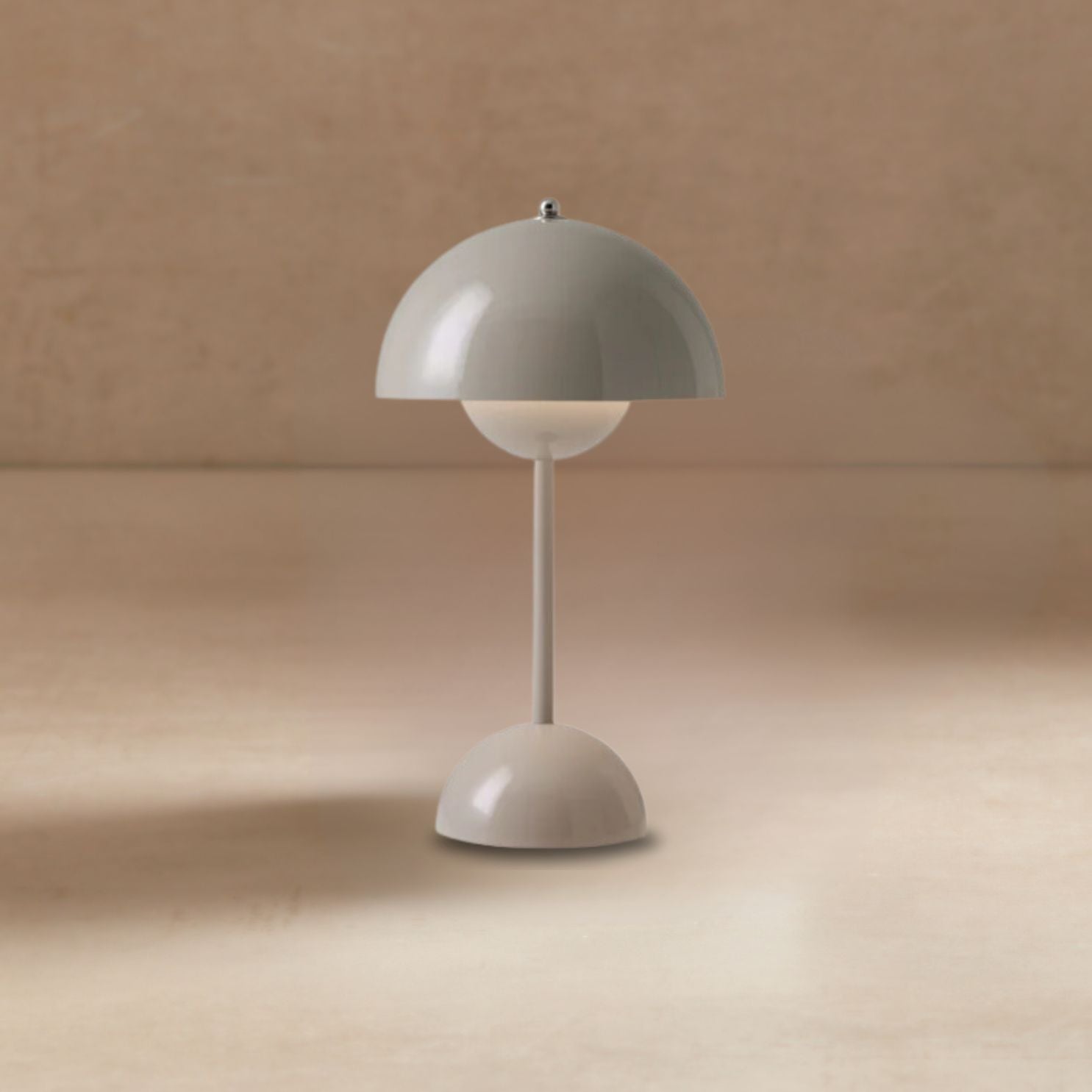Flowerpot Portable LED Table Lamp in Grey Beige - Studio H Collection