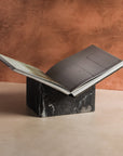 Luxury stone bookstand made from black marble