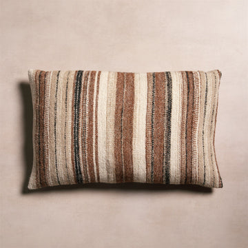 50% Applied at Checkout- Studio H Collection Nadine Pillow - Beige & Carmel