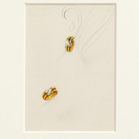 Studio H Collection Art- Parisian Gold Crossover Ring Sketch