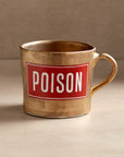 KUHN KERAMIK VERY BIG MATTE GOLD COFFEE CUP- POISON