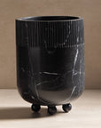 ceres vessel made of black marble stone