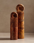 Atlas Totem Sculpture - Small / Rust Travertine