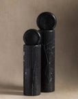 Atlas Totem Sculpture - Small / Black Marble