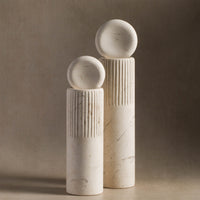 Atlas Stone Totem Sculpture - Large / Limestone