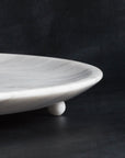 Celeste Round Stone Tray - White Marble