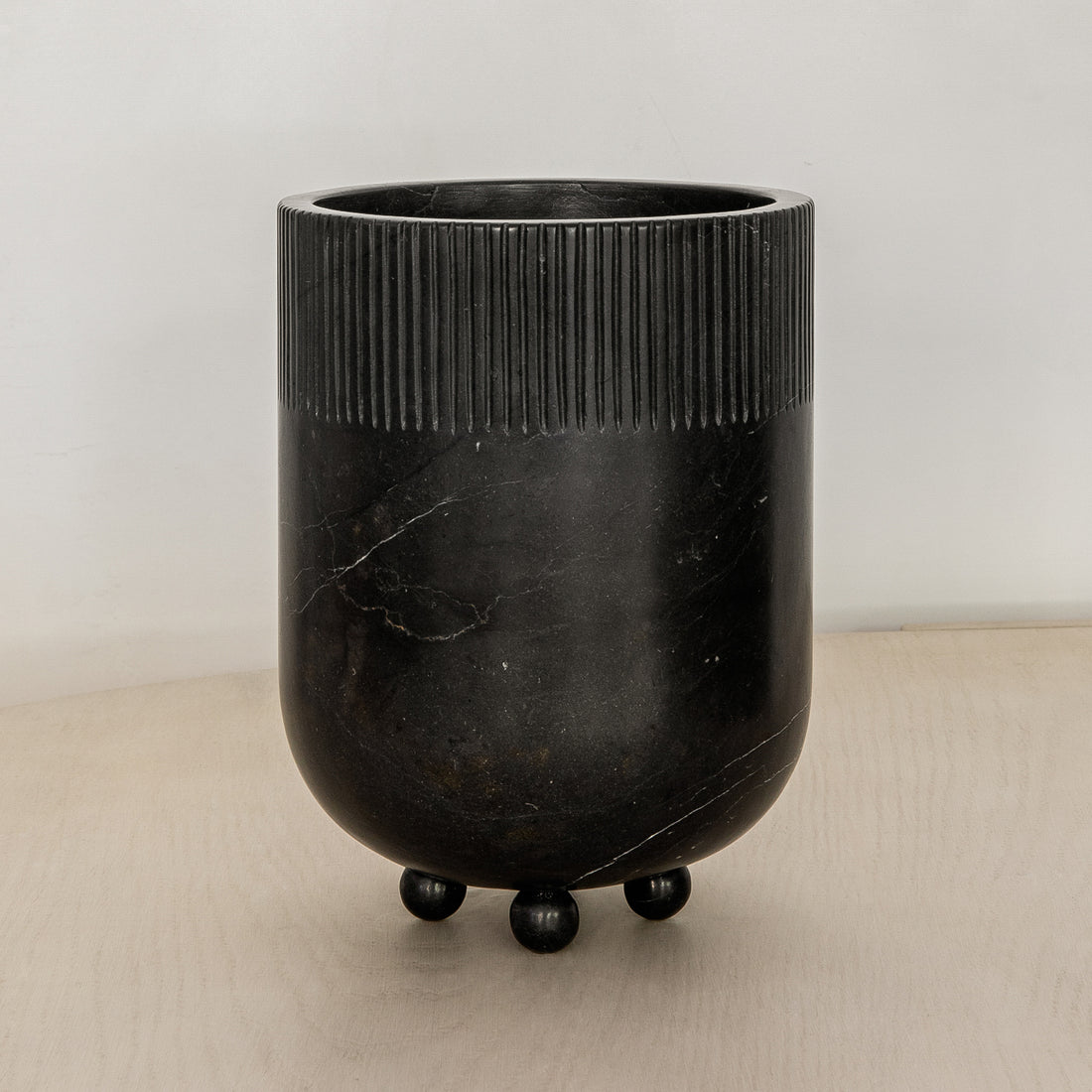 Ceres Stone Vessel - Black Marble