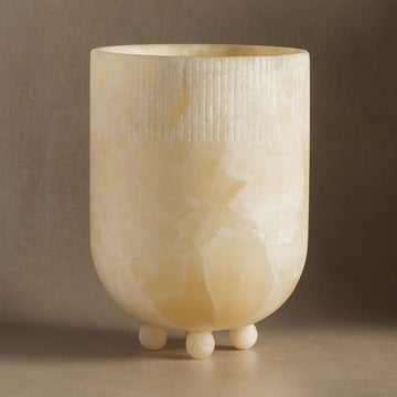 Studio H Collection Ceres Stone Vessel -  Ivory Onyx