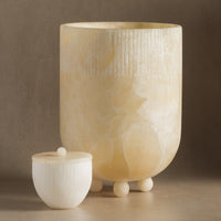 Studio H Collection Ceres Stone Vessel -  Ivory Onyx