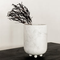 Studio H Collection Ceres Stone Vessel - White Marble