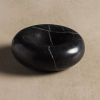 Dona Catchall Stone Dish - Black Marble