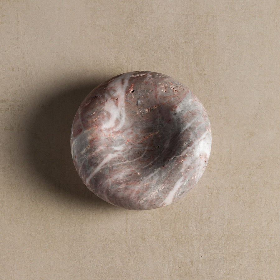 Studio H Collection Dona Catchall Stone Dish - Grey Marble