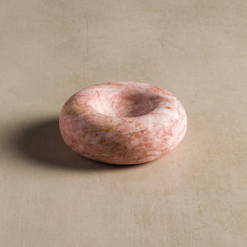 Studio H Collection Dona Catchall Stone Dish - Rose Marble