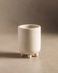 Small vessel made of limestone for home decor