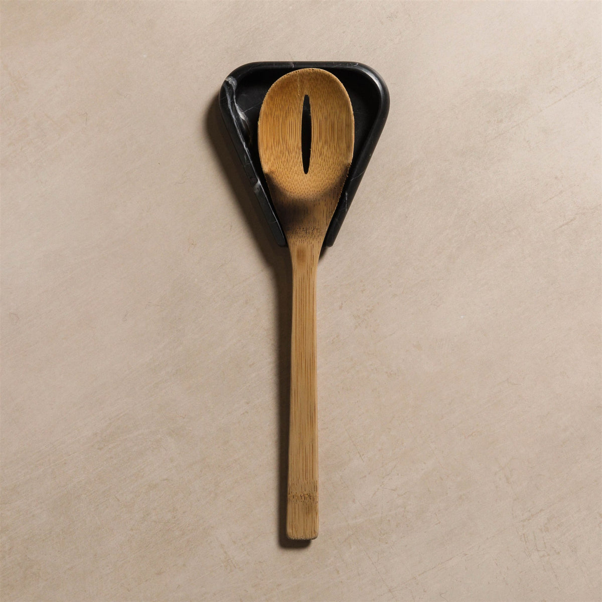 Gaia Stone Spoon Rest - Black Marble - Studio H Collection