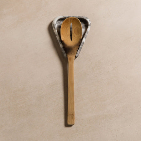 Studio H Collection Gaia Stone Spoon Rest - Grey Marble