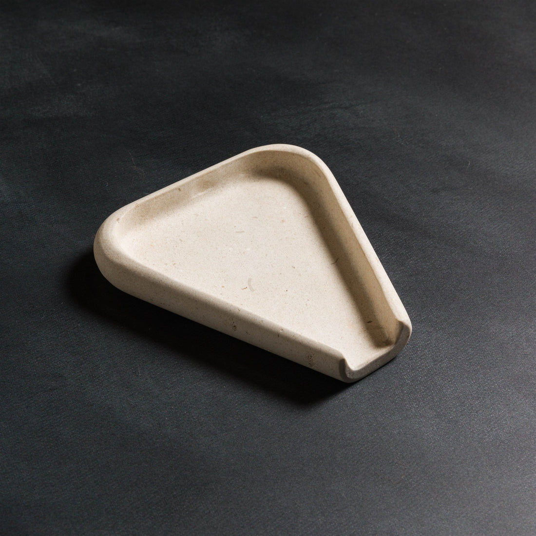 Studio H Collection Gaia Stone Spoon Rest - Cream Limestone