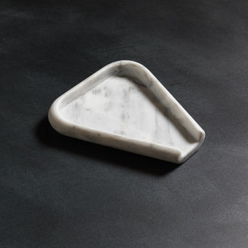 Studio H Collection Gaia Stone Spoon Rest - White Marble