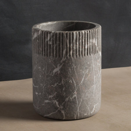 Studio H Collection Julius Stone Bottle and Utensil Holder - Grey Marble
