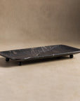 Luxury stone tray for home decor made from black marble