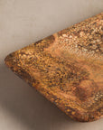 Luxury stone tray for home decor made from rust travertine