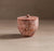 Small container for bathroom or kitchen made from pink marble