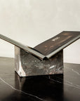 luxury stone bookstand made of grey marble