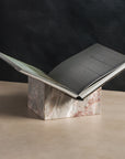 luxury stone bookstand made of grey marble